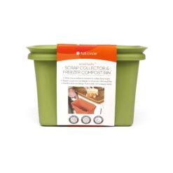 Full Circle Scrap Happy Food Scrap Collector and Freezer Compost Bin, Green