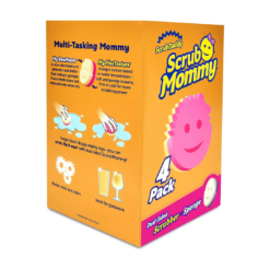 Scrub Daddy Dual Sided Sponge and Scrubber, Scratch Free Sponge for Dishes and Home, 6 Ct