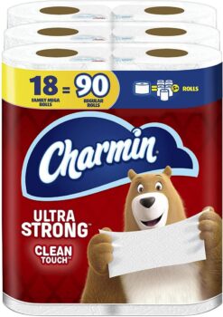 Charmin Ultra Strong Clean Touch Toilet Paper, 18 Family Mega Rolls