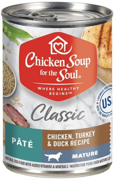 Chicken Soup for The Soul Pet Food - Classic Wet Dog FoodSoy Free, Corn Free, Wheat Free | Dry Dog Food Made with Real Ingredients No Artificial Flavors or Preservatives