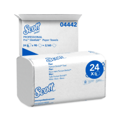 Scott Control Hand Towels Slimfold, White, 24 Packs , 90 Count