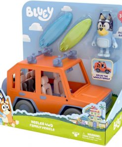 Bluey, 4WD Family Vehicle, with 1 Figure and 2 Surfboards