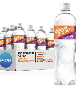 Propel Lemon Blackberry, Immune Support with Vitamin C + Zinc, 24 oz, Pack of 12