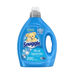Snuggle Blue Sparkle Liquid Fabric Softener, 2X Concentrated, 200 Loads, 80 Fl Oz