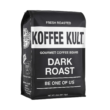 Koffee Kult Dark Roast Whole Bean Coffee - Small Batch Gourmet Aromatic Artisan Blend 100% Arabica Coffee Beans Organically Sourced (Dark Roast, 32oz)