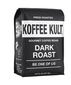 Koffee Kult Dark Roast Whole Bean Coffee - Small Batch Gourmet Aromatic Artisan Blend 100% Arabica Coffee Beans Organically Sourced (Dark Roast, 32oz)