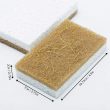 Zen Living Natural Sponge - Eco-Friendly Scrub Sponges for Kitchen - Best Wooden Pulp Sponge (Brown-White, 12 Pack)