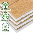 Zen Living Natural Sponge - Eco-Friendly Scrub Sponges for Kitchen - Best Wooden Pulp Sponge (Brown-White, 12 Pack)
