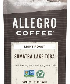 Allegro Coffee, Coffee Sumatra Lake Toba Whole Bean, 12 Ounce