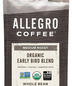 Allegro Coffee Organic Early Bird Blend Whole Bean Coffee, 12 oz