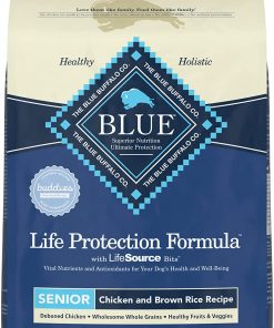 Blue Buffalo Life Protection Formula Natural Senior Dry Dog Food, Chicken and Brown Rice