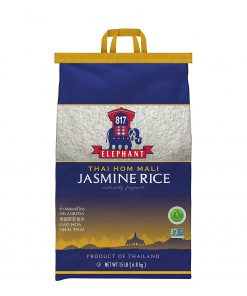 817 Elephant Jasmine Rice White Thai Hom Mali, 15 Lb. Bag