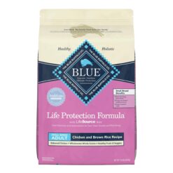 Blue Buffalo Small Breed Dog Food, Life Protection Formula, Natural Chicken & Brown Rice Flavor, Adult Dry Dog Food, 15 lb Bag