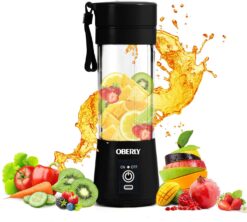 Portable Blender for Shakes and Smoothies, OBERLY Personal Blender for Protein, 13oz Travel Cup