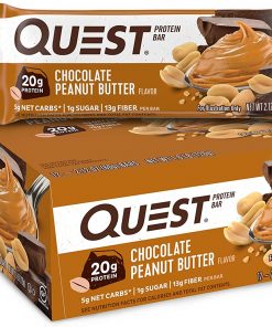 Quest Nutrition Chocolate Peanut Butter Bars, Chocolate Peanut Butter - 12 Count