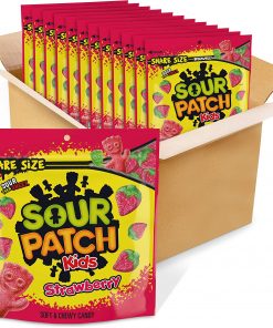 Sour Patch Kids Strawberry Flavor Candy,12 Ounce Bag - Pack of 12