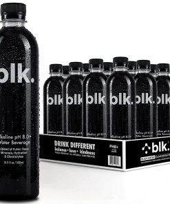 blk. Natural Mineral Alkaline Water, ph8+ Bioavailable Fulvic & Humic Acid Extract, 16.9oz 12pk