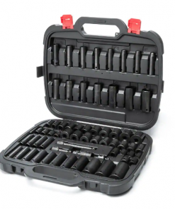 1/2 in. Drive SAE/Metric Impact Socket Set (64-Piece)