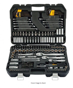 1/4 in., 3/8 in., and 1/2 in. Drive Polished Chrome Mechanics Tool Set (200-Piece)