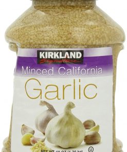 Kirkland Signature Minced California Garlic, 3 Pound (Pack of 2)