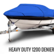 Budge Sportsman 1200 Denier 12 ft. to 14 ft Blue V-Hull Fishing Boat Cover Size BT-1