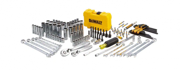 DEWALT DWMT73802 1/4 in. x 3/8 in. Drive Polished Chrome Mechanics Tool Set (142-Piece)
