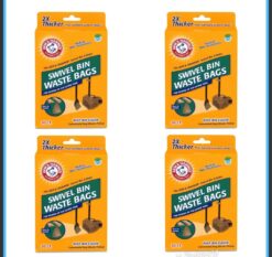 Arm & Hammer Swivel Bin Waste Bags 80ct (4 x 20ct)