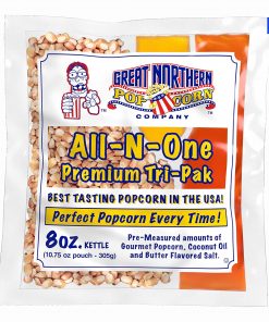 Great Northern Popcorn Premium 8 Ounce Popcorn Portion Packs, Case of 12