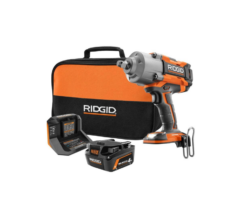 RIDGID R86211KN 18-Volts Brushless Cordless 1/2 in. High Torque 6-Mode Impact Wrench Kit with 4.0 Ah Battery and Charger