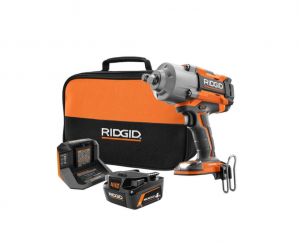 RIDGID R86211KN 18-Volts Brushless Cordless 1/2 in. High Torque 6-Mode Impact Wrench Kit with 4.0 Ah Battery and Charger