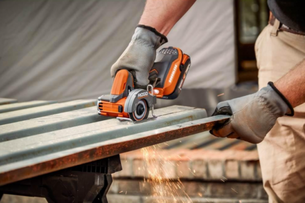 RIDGID R87547B 18V SubCompact Brushless Cordless 3 in. Multi-Material Saw (Tool Only) with (3) Cutting Wheels