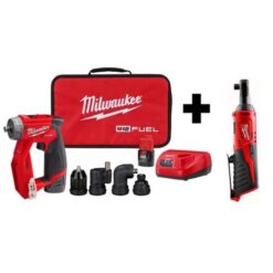 Milwaukee 12 FUEL 12-Volt Lithium-Ion Brushless Cordless 4-in-1 Installation 3/8 in