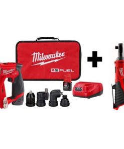 Milwaukee 12 FUEL 12-Volt Lithium-Ion Brushless Cordless 4-in-1 Installation 3/8 in