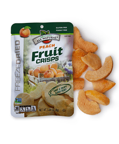 Brothers-ALL-Natural Fruit Crisps, Yellow Peach, 0.28-Ounce Bags (Pack of 24)