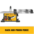 DEWALT DWE7485 15 Amp Corded 8-1/4 in. Compact Portable Jobsite Tablesaw (Stand Not Included)
