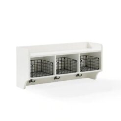 CROSLEY FURNITURE Fremont White Entryway Shelf