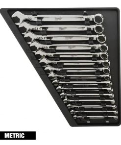 Milwaukee Combination Metric Wrench Mechanics Tool Set (15-Piece)