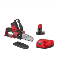 Milwaukee 2527-21 M12 FUEL 12-Volt Lithium-Ion Brushless Cordless 6 in. HATCHET Pruning Saw Kit with 4.0 Ah Battery and Charger