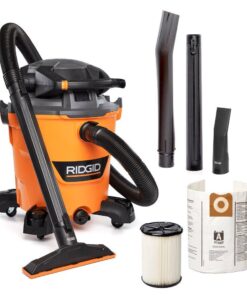 RIDGID HD1280 12 Gal. 6.0-Peak HP NXT Wet/Dry Shop Vacuum with Detachable Blower, Filter, Dust Bag, Hose and Accessories