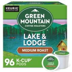 Green Mountain Coffee Roasters Lake & Lodge, Single-Serve Keurig K-Cup Pods, Medium Roast Coffee Pods, 96 Count