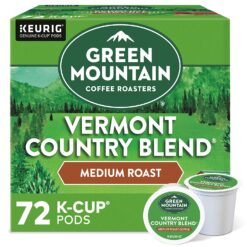 Green Mountain Coffee Roasters Vermont Country Blend, Single-Serve Keurig K-Cup Pods, Medium Roast Coffee, 12 Count, 6 Pack
