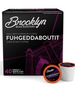 Brooklyn Beans Fuhgeddaboutit Gourmet Coffee Pods, Compatible with 2.0 Keurig K Cup Brewers, 40 Count