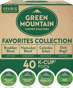Keurig Green Mountain Coffee Roasters Favorites Collection Variety Pack, Single-Serve Coffee K-Cup Pods Sampler, 40 Count