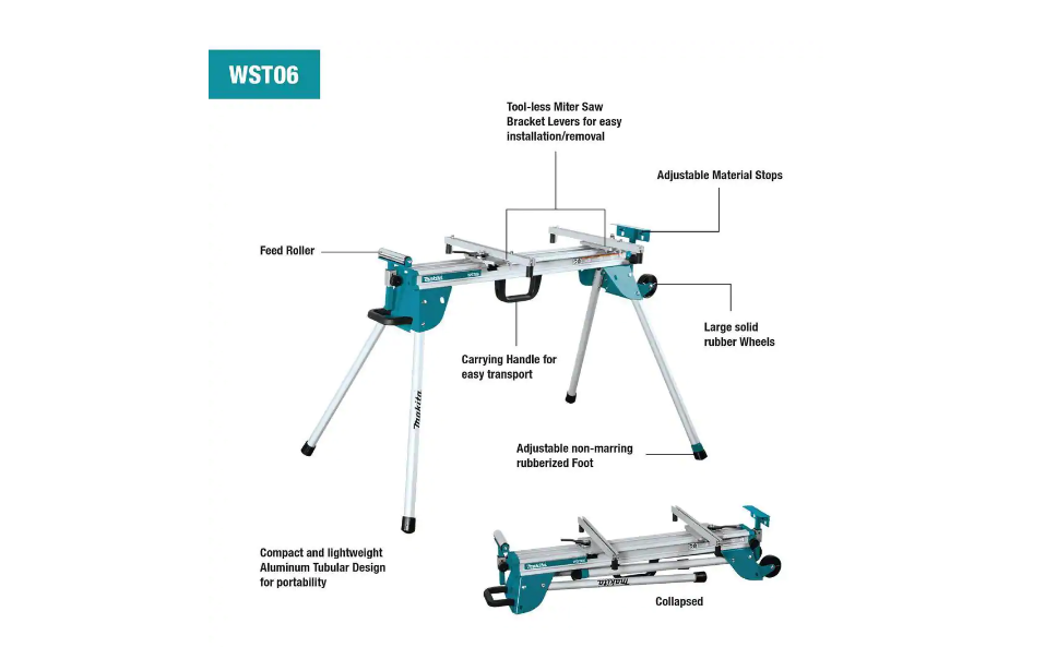 Makita Miter Saw WST06 Compact Folding Stand
