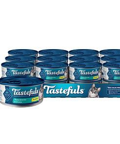 Blue Buffalo Tastefuls Tuna Entrée in Gravy Flaked Wet Cat Food, 5.5 Oz, Case of 24