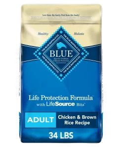 Blue Buffalo Life Protection Formula Natural Adult Dry Dog Food, Chicken and Brown Rice 34-lb