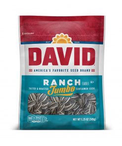 David Seeds Jumbo Sunflower Ranch Flavor, 5.25-Ounce Bag (Pack of 12)