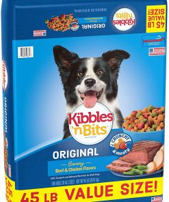 Kibbles 'N Bits 45 Lb Original Savory Beef & Chicken Flavors Dry Dog Food, Large