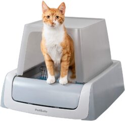 ScoopFree Covered Automatic Self-Cleaning Cat Litter Box, Gray