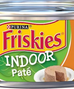 Purina Friskies Indoor Pate Wet Cat Food, Indoor Chicken Dinner With Garden Greens - (24) 5.5 oz. Cans